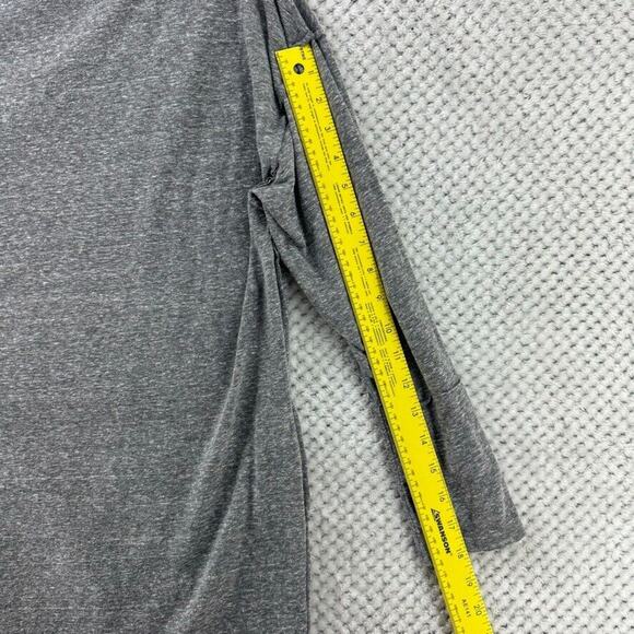 We The Free Sweater Women XS Heather Gray Drape Mock Neck Long Sleeves Oversized - Picture 9 of 12